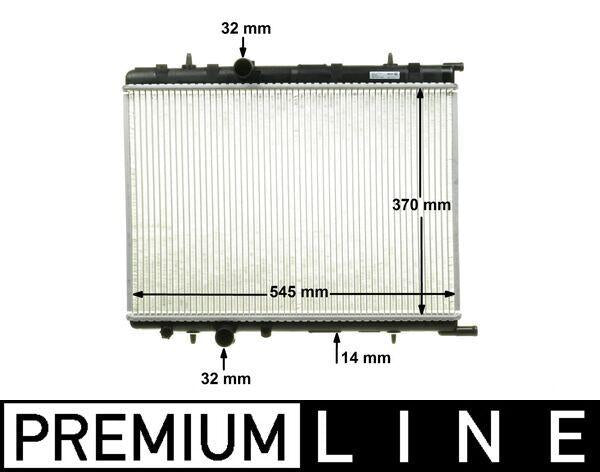 Mahle CR515000P Radiator Peugeot 307 / Citro Xsara 1.4-1.6 8V-16V + Ac — Radiators & Fans