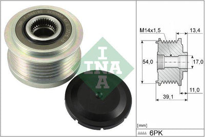 INA 535031110 Alternator V-Belt Tensioner Bearing Complete Opel Antar 2.0 CDTi Chevrolet Captiva Cruze — Pulleys & Tensioners
