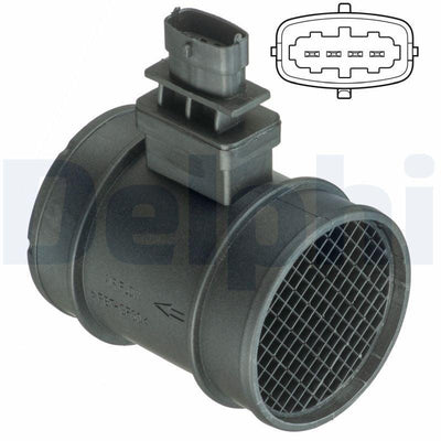 Delphi AF10400-12B1 Air Flow Meter - Compatible with 10-Doblo, Linea and 3 more models — Engine Management Sensors