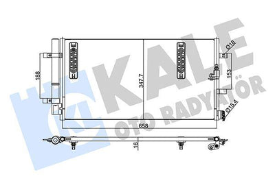 Kale 375800 A/C Condenser Audi A4/A5/A6/Q5 1.8-3.0 TFSI/TDI 07- — Condensers & Evaporators