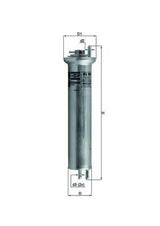 MAHLE Fuel Filter KL96 - Compatible with E39, E38, and X5 — Fuel Delivery