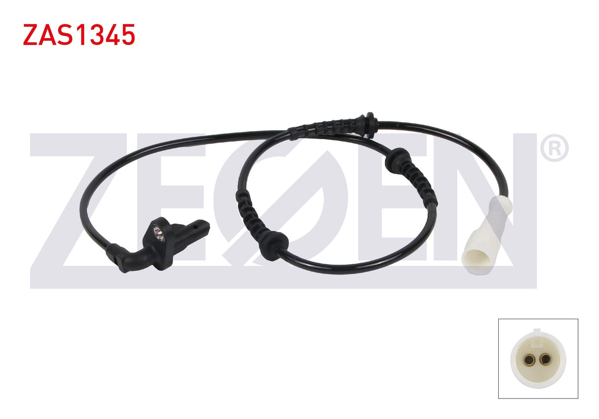 Zegen ZAS1345 ABS Sensor Rear Left Renault Clio II III IV 98-21 / Symbol II 08-12 — Brake Sensors & ABS