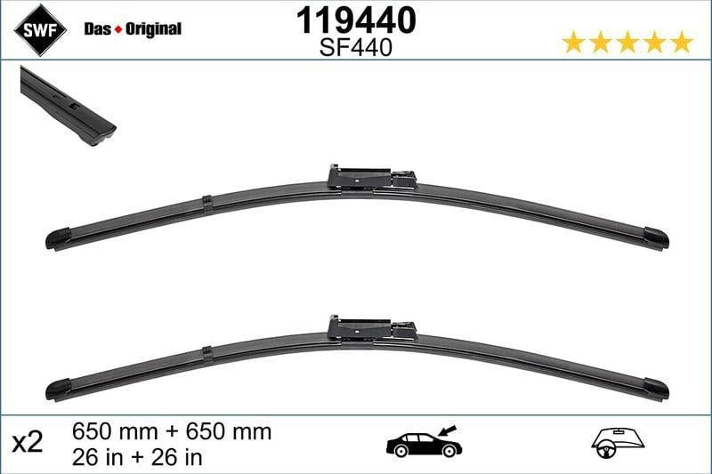 SWF Windshield Wiper Blade Set - 65cm Length — Wipers