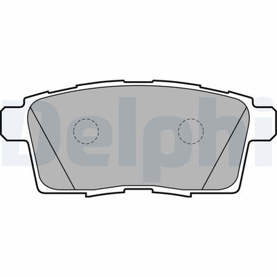 Delphi LP2052 Brake Pads - Front and Rear Set for Mazda CX-7 & CX-9