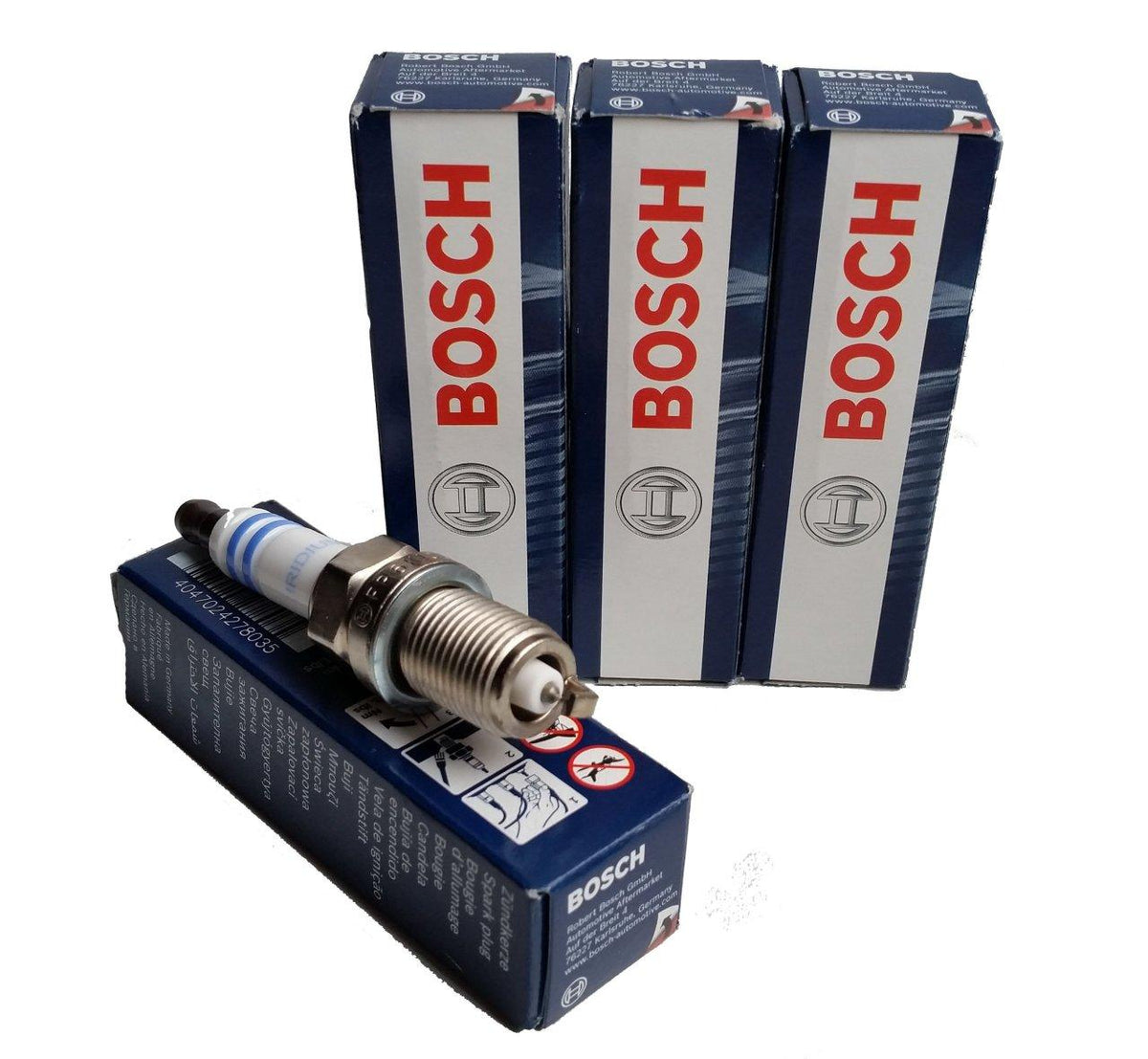 Bosch 0242236577 Citroen C4 1.6 16V Peugeot 206 207 307 308 Spark Plug Set Iridium (Set of 4) — Coils & Plugs