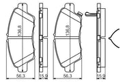 bosch brake pad set front, high performance bosch brake pads BOSCH Brake Pad Set - Front Brake Pads for Various Honda Models | 0986494562 BOSCH Brake Pad Set for Vehicle Models bosch, brake-pads, car-parts, auto-accessories, friction-materials, vehicle-safety, car-repair, ai-generated, brake-system, front-brake-pads