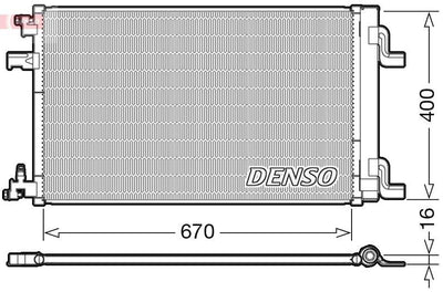 Denso DCN20002 A/C Condenser Opel Astra J /Cruze