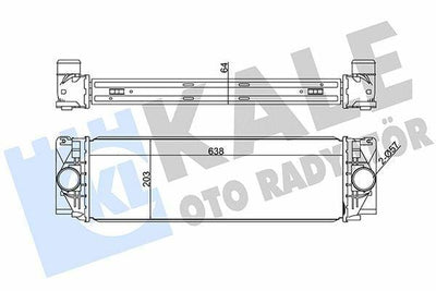 Kale Turbo Radiator 342800 For VW Crafter 2.5 TDI 06 & Mercedes W906 — Radiators & Fans