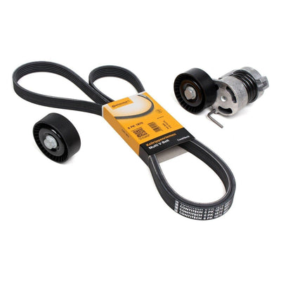 Continental BMW E90 318i V Belt Tensioner Set for Car Owners and BMW Enthusiasts — Pulleys & Tensioners