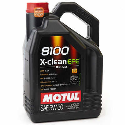 MOTUL 8100 X-Clean EFE 5W30 Engine Oil - High Fuel Efficiency & Protection — Fluids & Chemicals