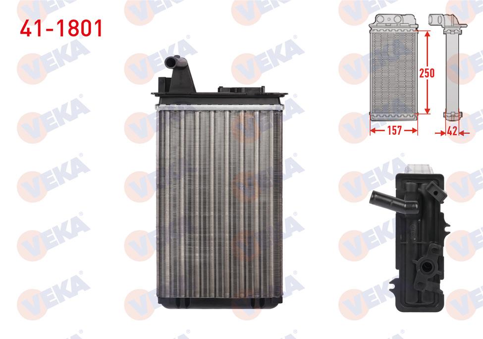 Veka 41-1801 Heater Core Mechanical Fiat Tempra 1.4 1992-1999 — Heater & Blower