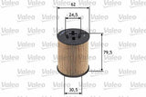 VALEO 586539 Oil Filter - Compatible with Opel Astra G, Vectra B/C, Omega B — Oil Filters