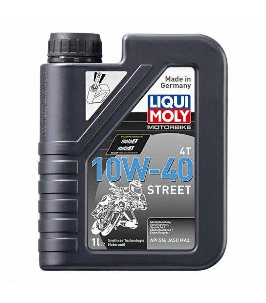 LIQUI MOLY 10W40 Synthetic Motorcycle Motor Oil for Motorcycle & Racers — Fluids & Chemicals
