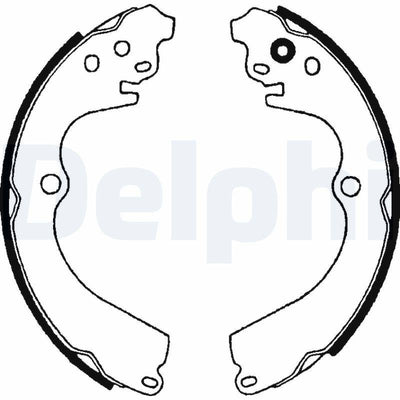 Delphi LS1604 Brake Drum Brake Pad Rear (Subaru Impreza 92 / Forester 98 / Legacy 89 / 94) — Brake Pads