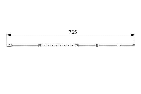 bosch front brake pad warning sensor, front brake sensor for astra g zafira a BOSCH Front Brake Pad Warning Sensor - Overview and Specs for Astra G, Zafira A | 765 mm Length BOSCH Front Brake Pad Warning Sensor - Astra G Zafira A bosch, brake-sensor, astra-g, zafira-a, auto-parts, vehicle-safety, mechanics, car-owners, disc-brake, ai-generated