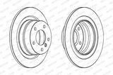 FERODO DDF1230C Rear Brake Disc for BMW E81 E87 E90 — Brake Rotors & Drums