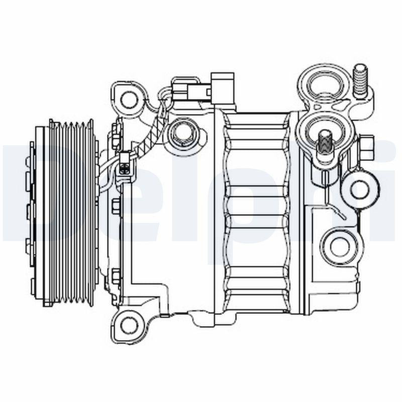 Delphi Climate Compressor - Complete For Ford & Volvo Cars — A/C Compressor