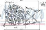 Nissens Fan Motor - 204W Cooling Fan for Opel Vectra B — Radiators & Fans