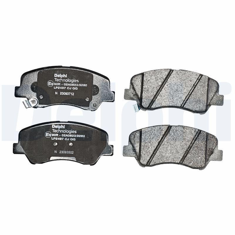 Delphi LP2497 Brake Pad Front Hyundai Accent Blue/i20/Kia Rio/Cerato 133mm