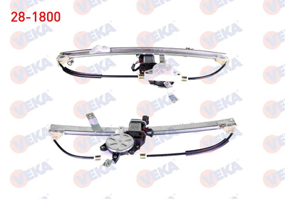 Veka 28-1800 Window Regulator Electric Left Front Fiat Tempra 1.4-1.6-1.4i-1.6i-2.0i / Tipo 1.4-1. — Motors, Pumps & Antennas