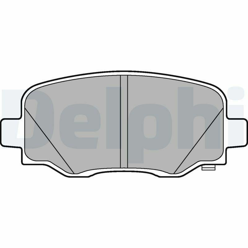 Delphi LP3194 Brake Pads - Low-Metallic, Anti-Squeal