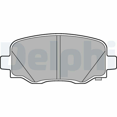 Delphi LP3194 Brake Pads - Low-Metallic, Anti-Squeal
