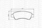 kraftvoll front brake pad assembly, brake pad dimensions and specifications, installation of brake pad assembly KRAFTVOLL Front Brake Pad Assembly - Compatible with Berlingo II, Partner II, and More | 134.5 mm Height KRAFTVOLL Front Brake Pad Assembly for Various Models kraftvoll, brake-pads, car-parts, replacement-parts, vehicle-safety, mechanics, diy-car-enthusiasts, front-brake-pad, car-maintenance, ai-generated
