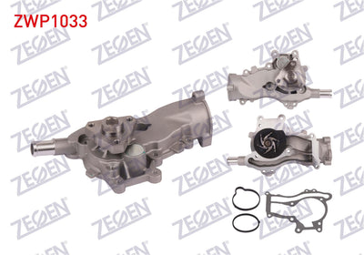 Zegen ZWP1033 Water Pump Opel Astra J 1.4 T 2009-2016 / Corsa D 1.4 2006-2014 / Mokka 1.4 2012-/ Za — Water Pump & Thermostat