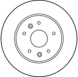 TRW DF1029 Brake Disc - Performance for Laguna Safrane 2.0/2.2 — Brake Rotors & Drums