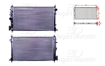 AUTOLUX 2113108-22 Water Radiator Mechanical At 680X379x26 Opel Insignia 2.0 Automatic 68X40 08 > — Radiators & Fans