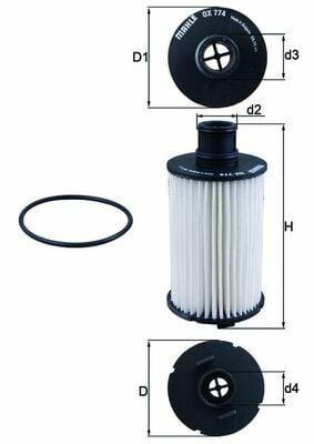 MAHLE OX774D Oil Filter - Replacement Part for Range Rover and Discovery — Oil Filters