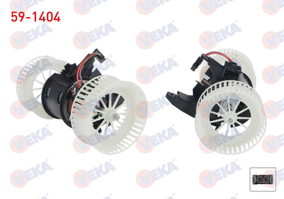 Veka 59-1404 Heater Motor BMW 5 Series (E60) 2003-2010 — Heater & Blower