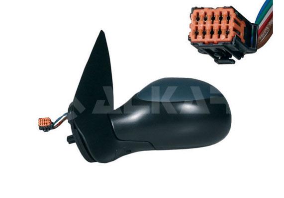 Alkar 6139283 Outer Rear View Mirror Left Electric Aspheric Heated Primed 5 Pin Peugeot 206 2003 — Mirrors