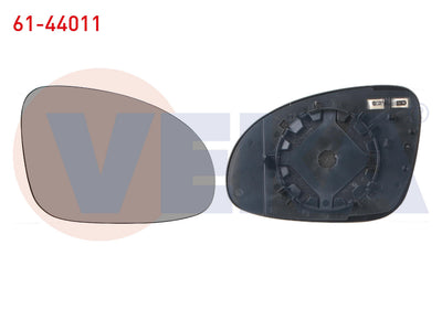 Veka 61-44011 Mirror Glass Right Heated VW Golf V / Jetta / Passat — Mirrors