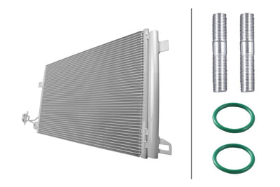 Hella 8FC366221-411 A/C Condenser VW Transporter T5 03- T6 09- 2.0 TDI — Condensers & Evaporators
