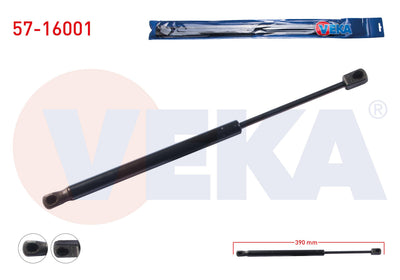 Veka 57-16001 Trunk Gas Strut 390mm / 350N Chevrolet Aveo (T250) 5 Door 2006-2011 / Kalos (T200) 5 Do — Support Rods & Struts