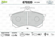 valeo brake pad set for carisma 1.6, front axle brake pads, high quality valeo brake pads VALEO Brake Pad Set for 1995-1999 Carisma 1.6 - Front Axle Disc Brake | Mechanics & Car Owners VALEO Brake Pad Set for 95-99 Carisma 1.6 valeobrakepads, brakepadset, carisma, mechanics, carowners, frontaxle, discbrakes, automotiveparts, reliableperformance, ai-generated