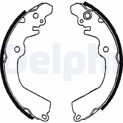Delphi LS1643 Brake Shoes - High Performance for Carisma & other Models — Brake Cables & Hardware