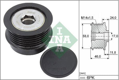 INA Alternator Bearing - Chrysler Voyager IV 2002-2008 — Starting & Charging