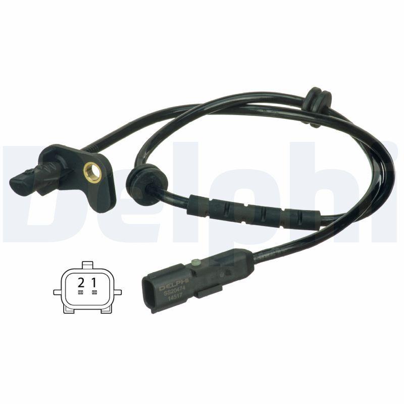 Delphi SS20474 ABS Cable Rear Left Captur, Clio IV, Zoe 13> — Brake Sensors & ABS