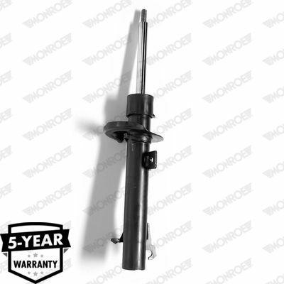monroe g16386 front left shock absorber for fiesta, close up of gas pressure shock absorber by monroe MONROE G16386 Front Left Shock Absorber - Gas Pressure, Durable Design | Compatible with 2004 Ford Fiesta & Mazda II MONROE G16386 Front Left Shock Absorber for 2004 Fiesta monroe, shock-absorber, front-left-shock-absorber, 2004-fiesta, mazda-ii, vehicle-parts, auto-repair, car-owners, mechanics, ai-generated
