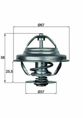 BEHR TX2180D Thermostat - Compatible with M-20 / M-21 E-28 / E-30 / E-34 — Water Pump & Thermostat