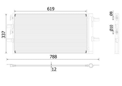Mahle AC894000P A/C Condenser F40-F45-F48 Mini F56 B38 14-19 — Condensers & Evaporators