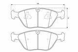 BOSCH Brake Pad Set - Front Pads for Audi A4/Q & Mercedes — Brake Pads