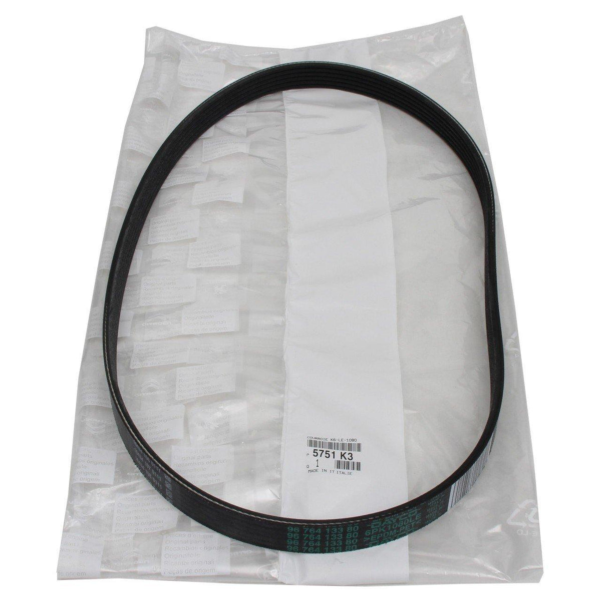 PSA 9819833380 Alternator Belt Peugeot 2008 2013-2019 208/308/3008/C3 AirCross/Astra L/Mokka 1.2 EB2ADT 6PK1041