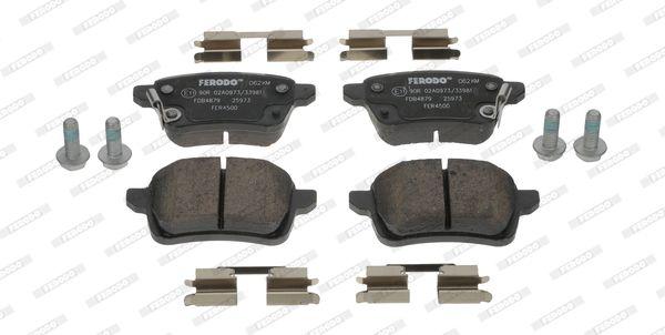 Ferodo FDB4879 Rear Brake Pad Disc for Opel Corsa E 15-Fiat 500L — Brake Pads