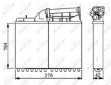 NRF BMW E34 Heater Radiator - Aluminum for Optimal Heating — Radiators & Fans