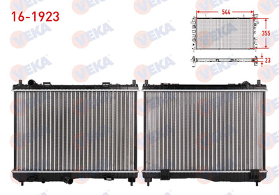 Veka 16-1923 Su Radiator Mechanical Ford Fiesta Vıı 1.4 M-T Ac + /-2012