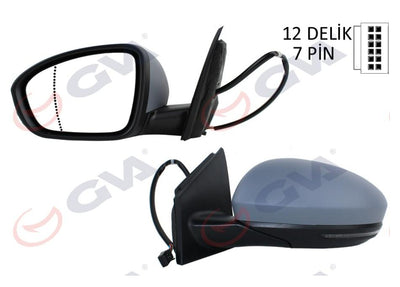 GVA 1011431 Renault Megane 4 2015- Left Outer Rear View Mirror Electric — Mirrors