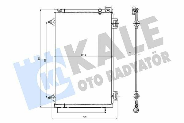 KALE Radiator 361375 - Climate Radiator for Toyota Avensis 1.6-2.4 — Radiators & Fans
